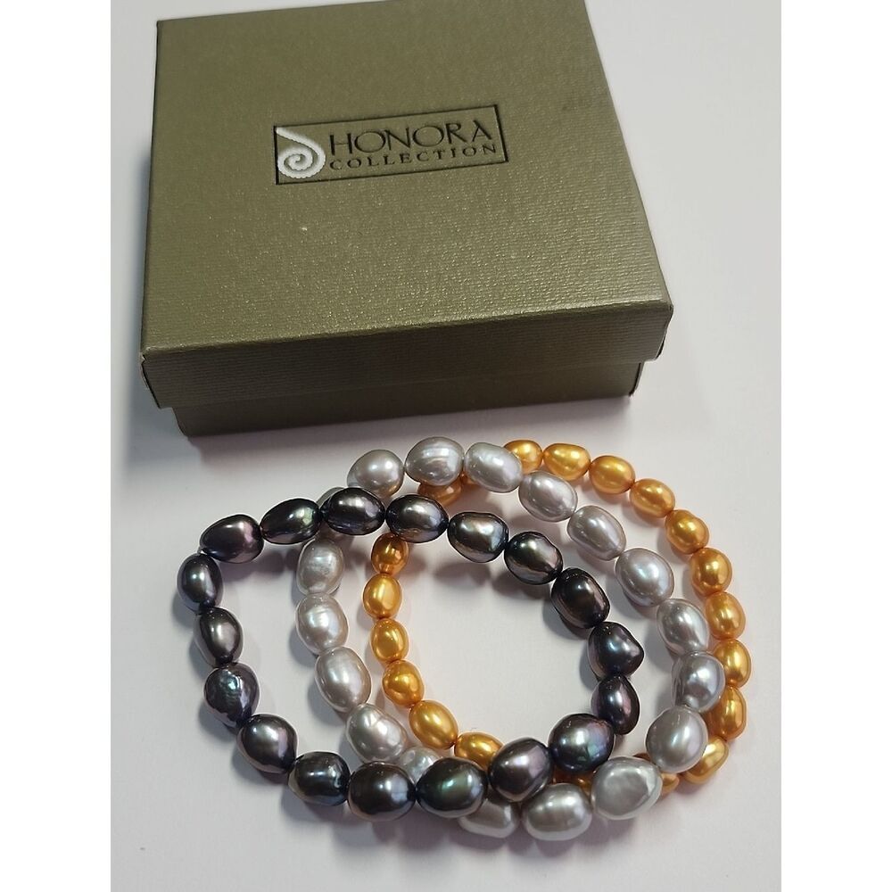 Honora Freshwater Pearl Stretch Bracelets